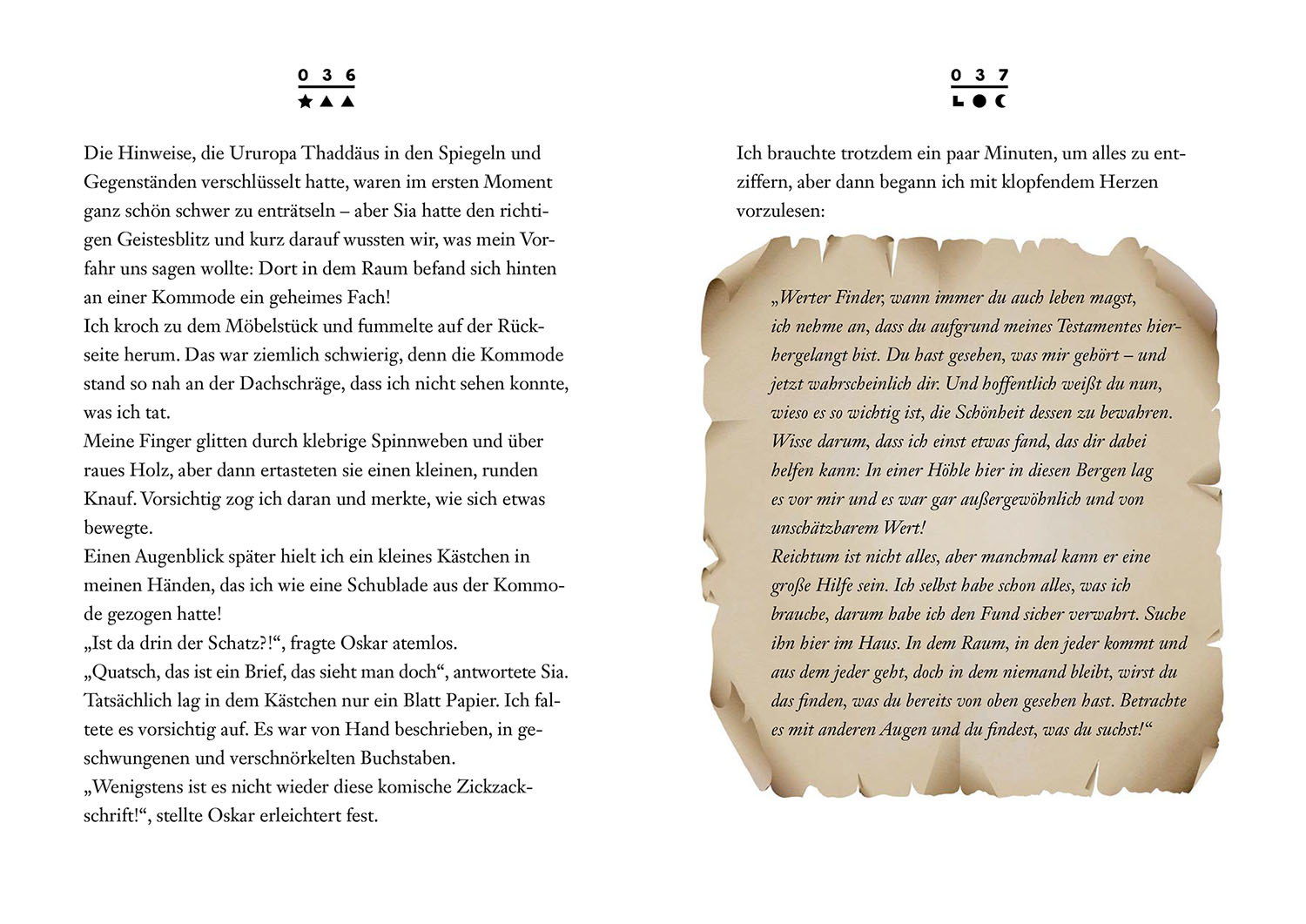 Beispielinhalt (Bild) EXIT® - Das Buch: Die Spur im Spiegel