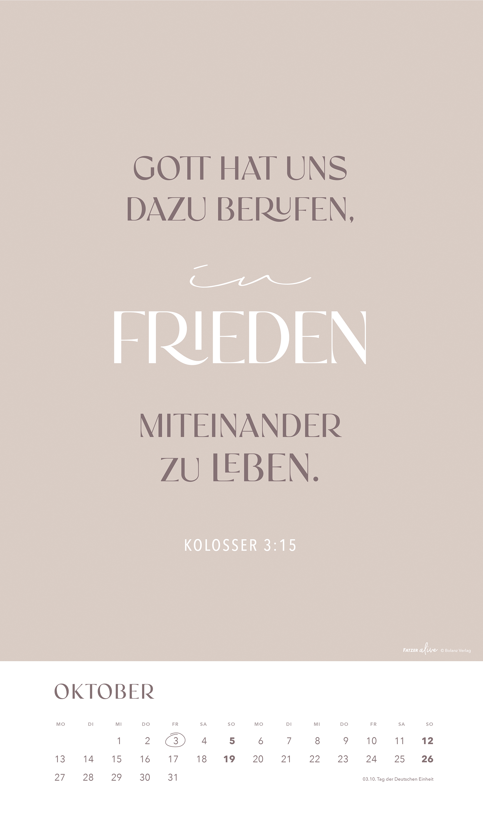 Beispielinhalt (Bild) Glaube im Alltag 2025