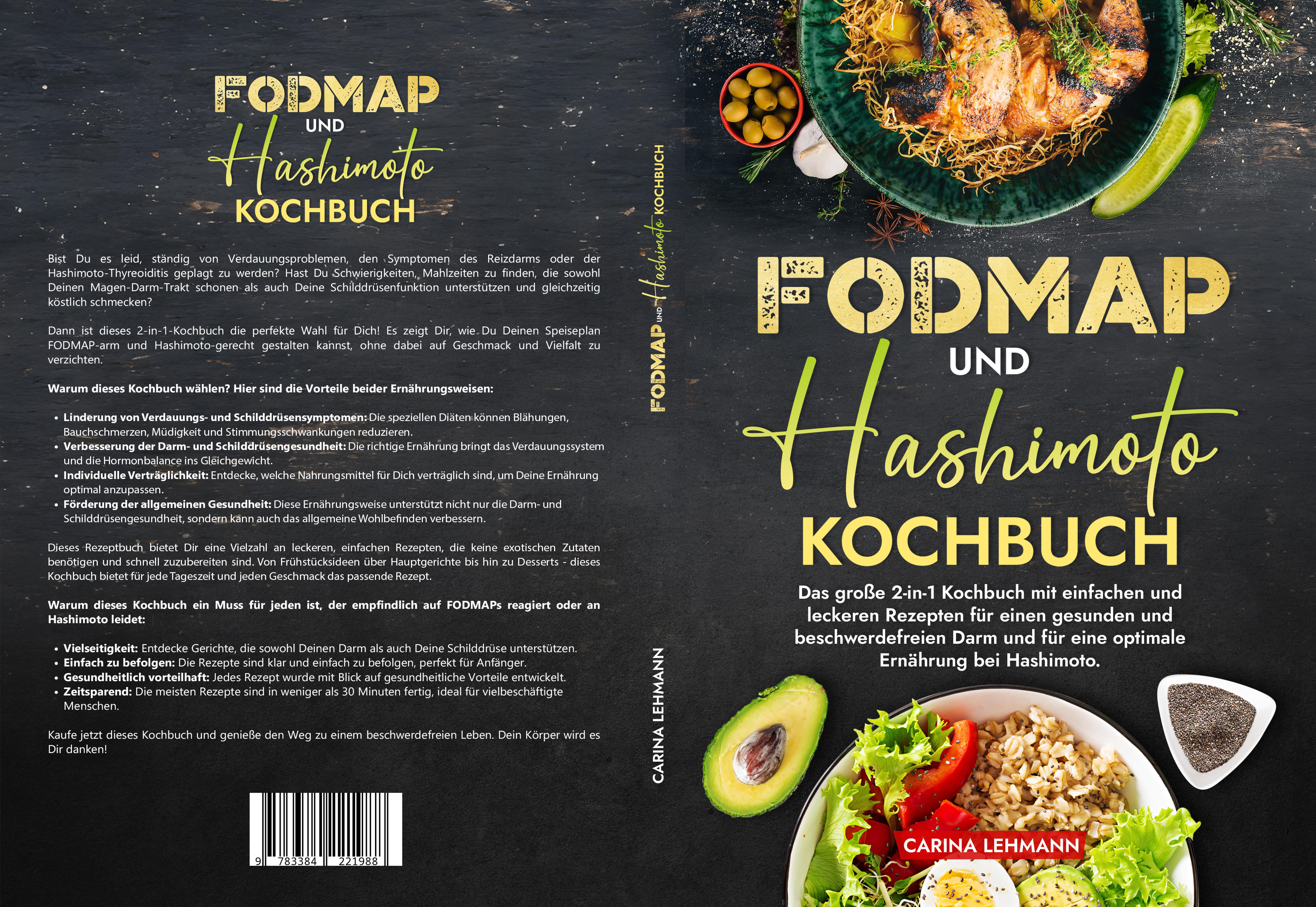 Gesamtes Coverbild Fodmap und Hashimoto Kochbuch