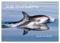 Vorderes Coverbild Wilde Streifendelfine im Golf von Korinth (Tischkalender 2025 DIN A5 quer), CALVENDO Monatskalender