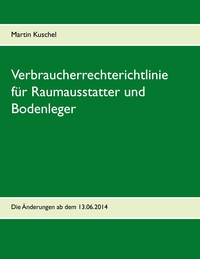 Vorderes Coverbild Verbraucherrechterichtlinie für Raumausstatter und Bodenleger