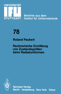 Vorderes Coverbild Rechnerische Ermittlung von Zustandsgrößen beim Radialumformen
