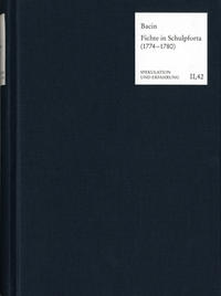 Vorderes Coverbild Fichte in Schulpforta (1774-1780)