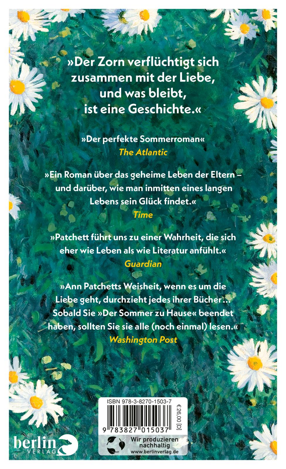 Rückseitencover Der Sommer zu Hause