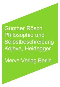 Vorderes Coverbild Philosophie und Selbstbeschreibung