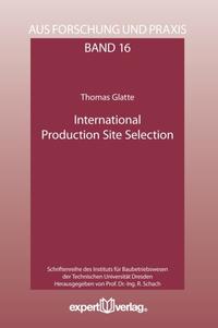 Vorderes Coverbild International Production Site Selection