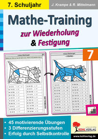Vorderes Coverbild Mathe-Training zur Wiederholung und Festigung / Klasse 7