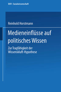 Vorderes Coverbild Medieneinflüsse auf politisches Wissen
