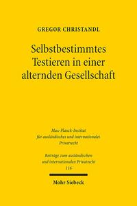 Vorderes Coverbild Selbstbestimmtes Testieren in einer alternden Gesellschaft