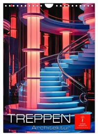 Vorderes Coverbild Treppen Architektur (Wandkalender 2025 DIN A4 hoch), CALVENDO Monatskalender