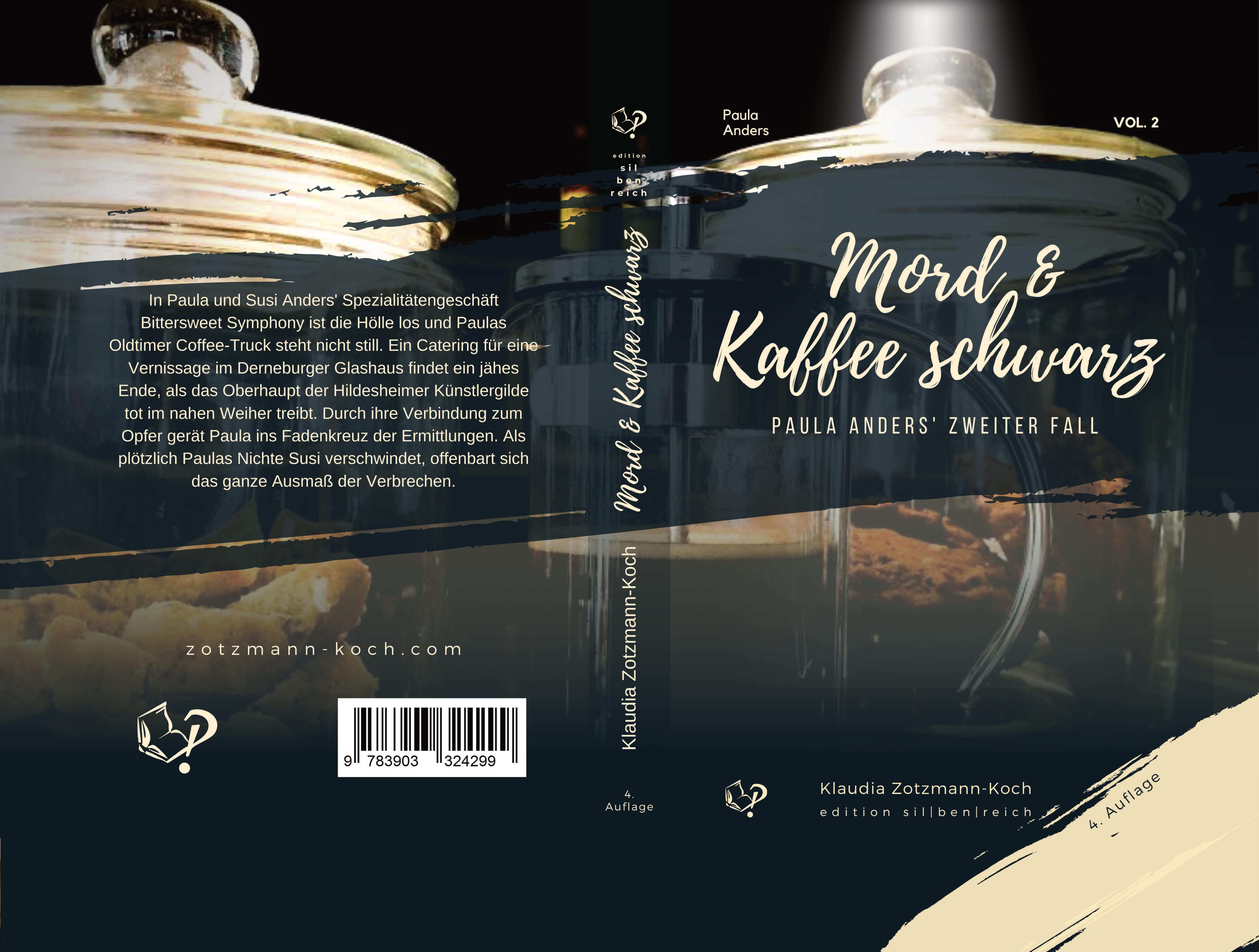 Gesamtes Coverbild Mord & Kaffee schwarz