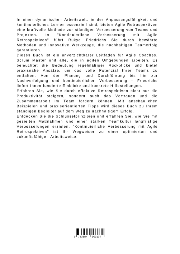 Rückseitencover Kontinuierliche Verbesserung mit Agile Retrospektiven