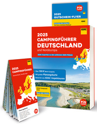 Vorderes Coverbild ADAC Campingführer Deutschland/Nordeuropa 2025
