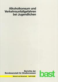 Vorderes Coverbild Alkoholkonsum und Verkehrsunfallgefahren bei Jugendlichen