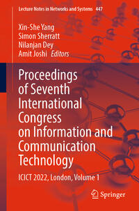 Vorderes Coverbild Proceedings of Seventh International Congress on Information and Communication Technology