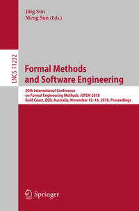 Vorderes Coverbild Formal Methods and Software Engineering