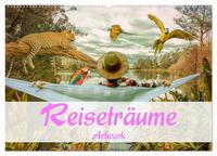 Vorderes Coverbild Reiseträume - Artwork (Wandkalender 2025 DIN A2 quer), CALVENDO Monatskalender