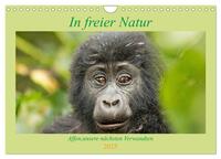 Vorderes Coverbild In freier Natur Affen, unsere nächsten Verwandten (Wandkalender 2025 DIN A4 quer), CALVENDO Monatskalender