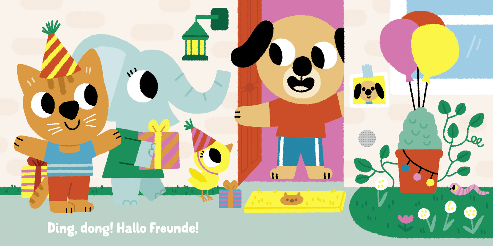 Beispielinhalt (Bild) Hörst du ... Wir feiern Geburtstag (Soundbuch)