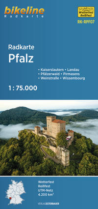 Vorderes Coverbild Radkarte Pfalz (RK-RPF07)