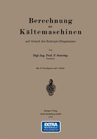 Vorderes Coverbild Berechnung der Kältemaschinen auf Grund der Entropie-Diagramme
