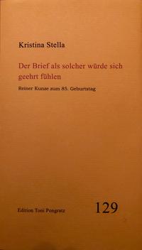 Vorderes Coverbild Der Brief als solcher würde sich geehrt fühlen
