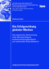 Vorderes Coverbild Die Erfolgswirkung globaler Marken