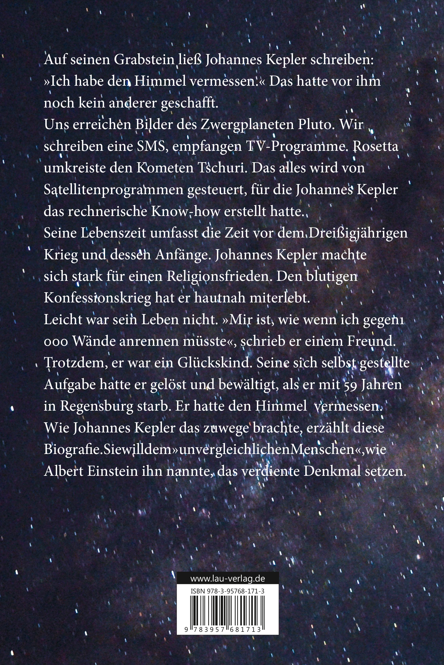 Rückseitencover Keplers Welten