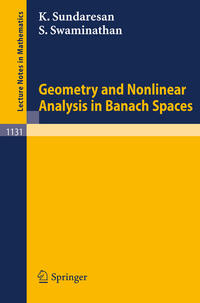 Vorderes Coverbild Geometry and Nonlinear Analysis in Banach Spaces