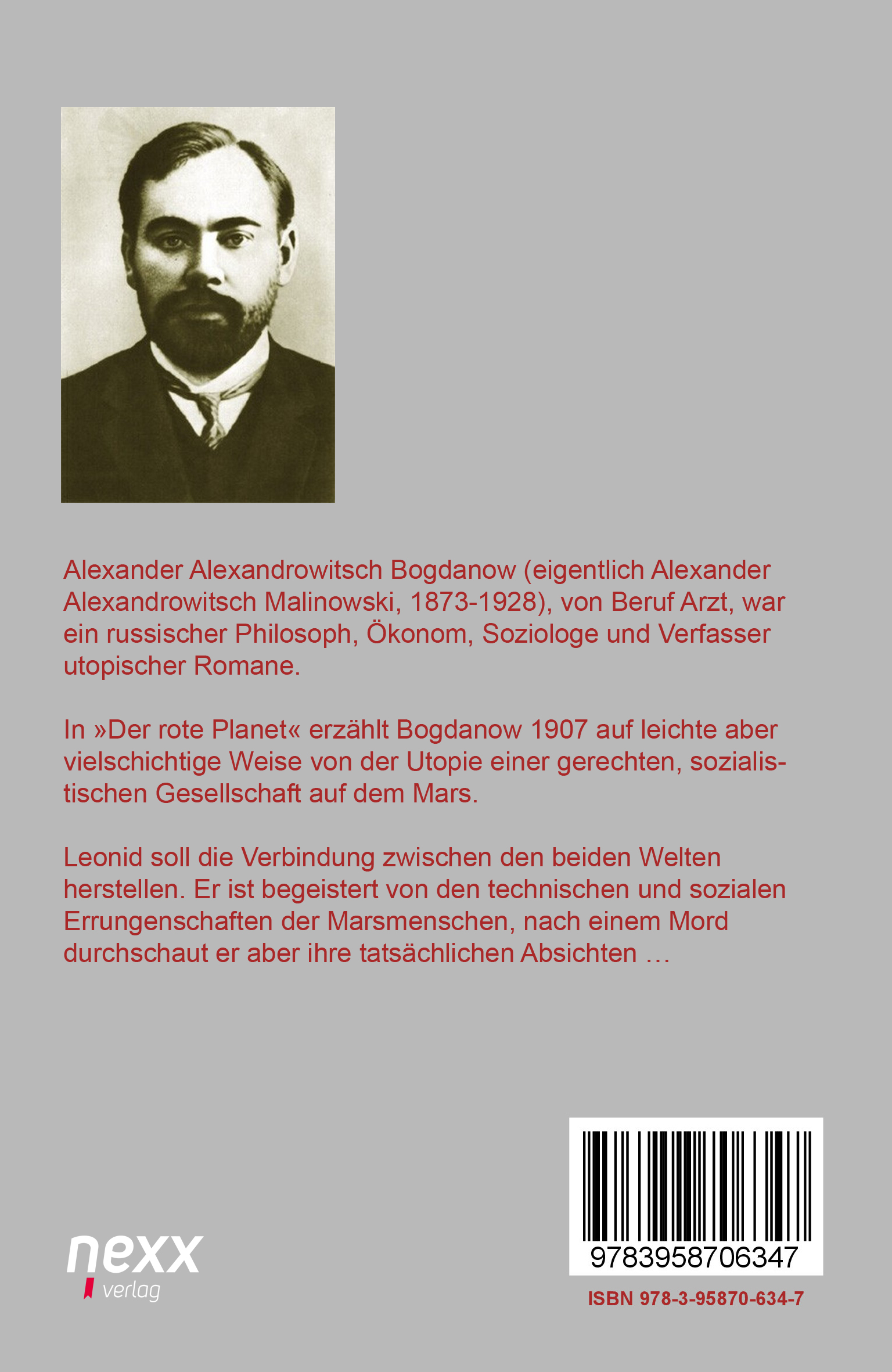 Rückseitencover Der rote Planet