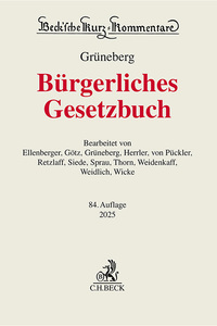 Vorderes Coverbild Bürgerliches Gesetzbuch. BGB