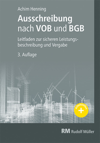 Vorderes Coverbild Ausschreibung nach VOB und BGB