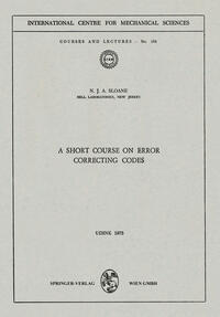 Vorderes Coverbild A Short Course on Error Correcting Codes