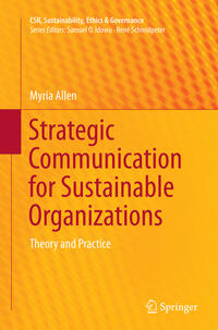 Vorderes Coverbild Strategic Communication for Sustainable Organizations