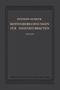 Vorderes Coverbild Kosten-Berechnungen für Ingenieurbauten
