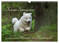 Vorderes Coverbild Kleine Samojeden - Eisbärchen Abenteuer im Märchenwald (Wandkalender 2025 DIN A3 quer), CALVENDO Monatskalender