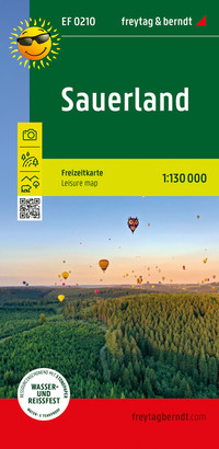 Vorderes Coverbild Sauerland, Freizeitkarte 1:130.000, freytag & berndt