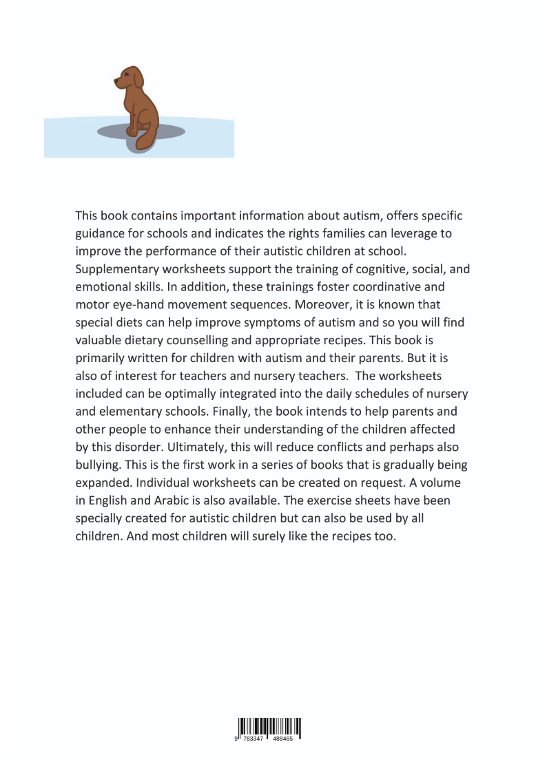 Rückseitencover Workbook for children with autism