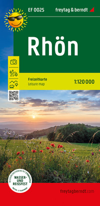 Vorderes Coverbild Rhön, Freizeitkarte 1:120.000, freytag & berndt