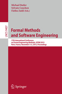 Vorderes Coverbild Formal Methods and Software Engineering
