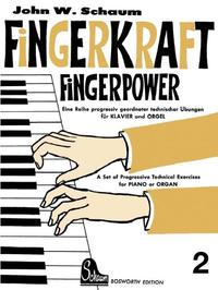 Vorderes Coverbild Fingerkraft. Progressiv geordnete technische Übungen für Klavier oder Orgel / Fingerkraft 2