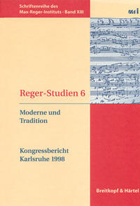 Vorderes Coverbild Reger Studien / Reger-Studien 6