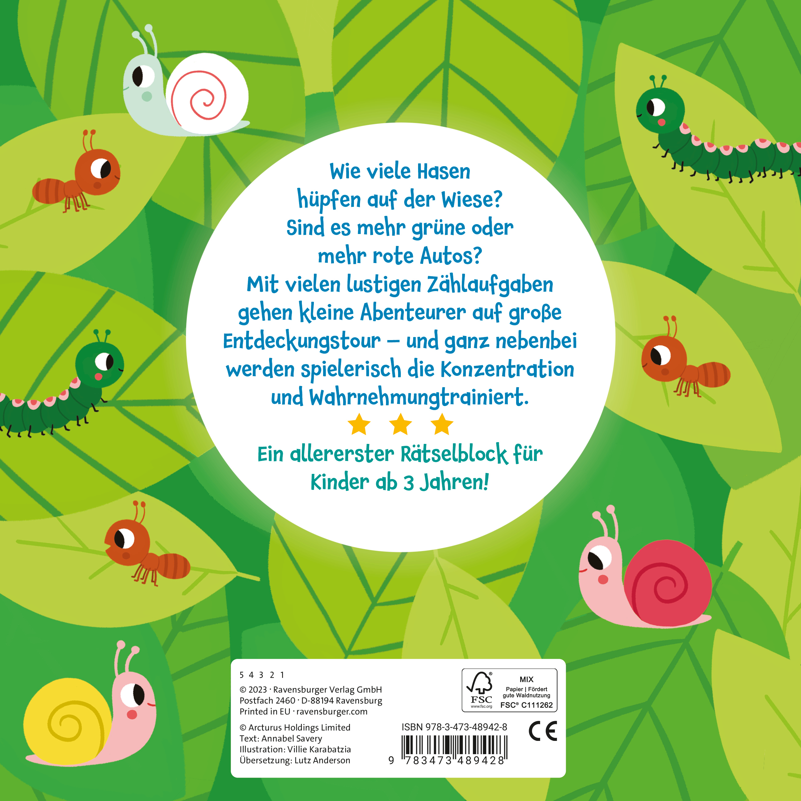 Rückseitencover Mein allererster Rätselblock: Zählen