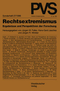 Vorderes Coverbild Rechtsextremismus