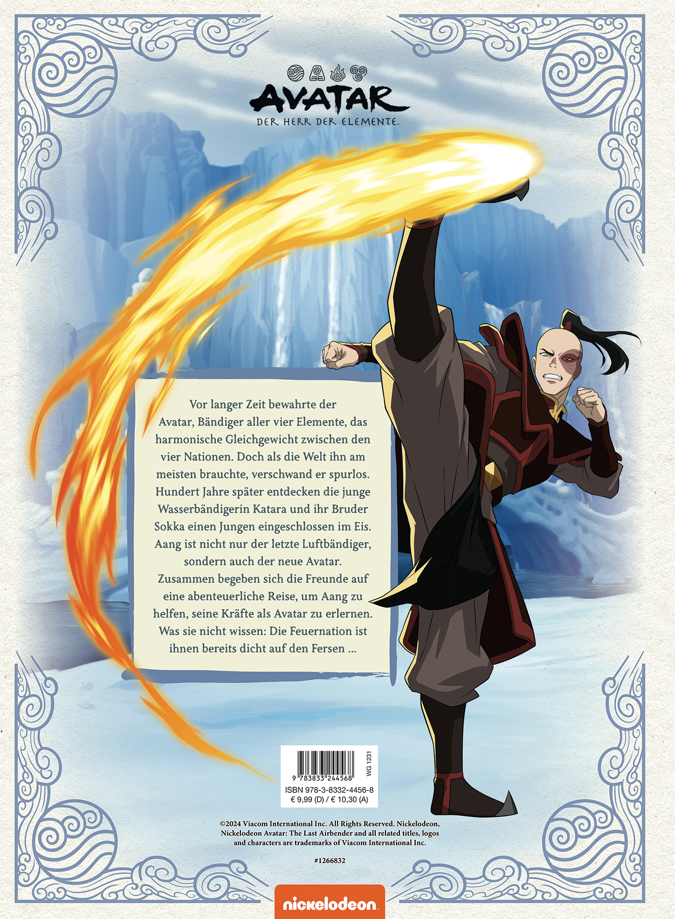 Rückseitencover Avatar Der Herr der Elemente: Buch 1: Wasser – Die Reise zum nördlichen Wasserstamm