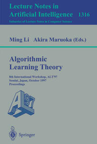 Vorderes Coverbild Algorithmic Learning Theory