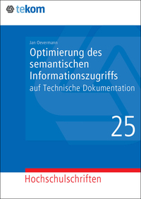 Vorderes Coverbild Optimierung des semantischen Informationszugriffs auf Technische Dokumentation