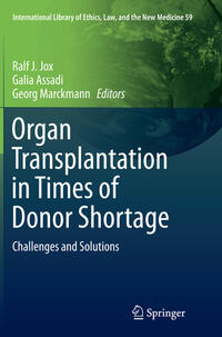 Vorderes Coverbild Organ Transplantation in Times of Donor Shortage