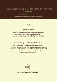 Vorderes Coverbild Experimentelle Untersuchungen axialer Überschallgitter und ihrer Wechselwirkungen
