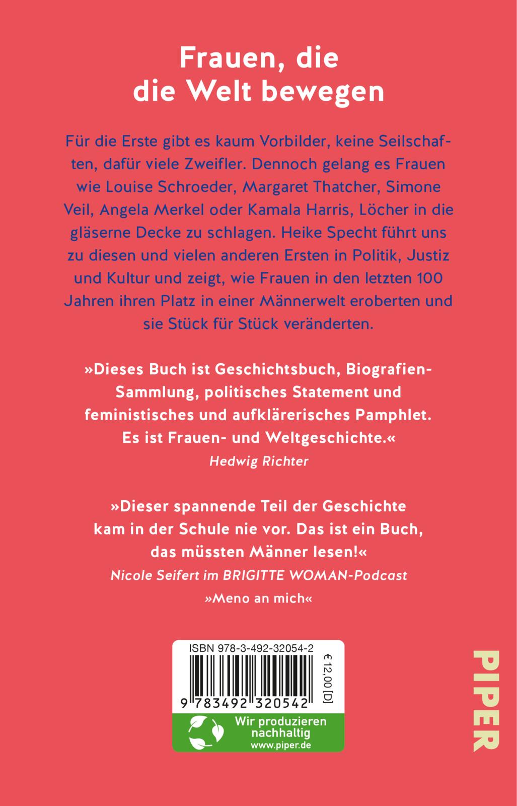 Rückseitencover Die Ersten ihrer Art